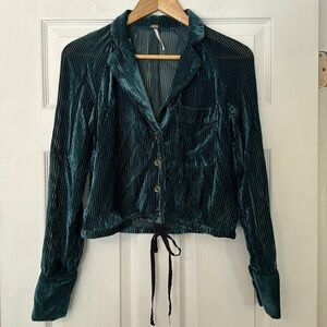 Free People Velvet Nights Blouse